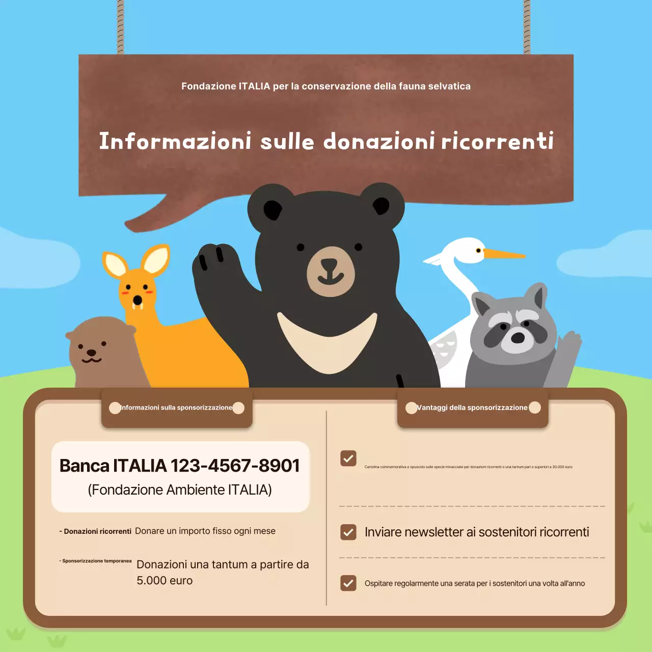 Guida alla protezione ambientale carina color azzurro cielo