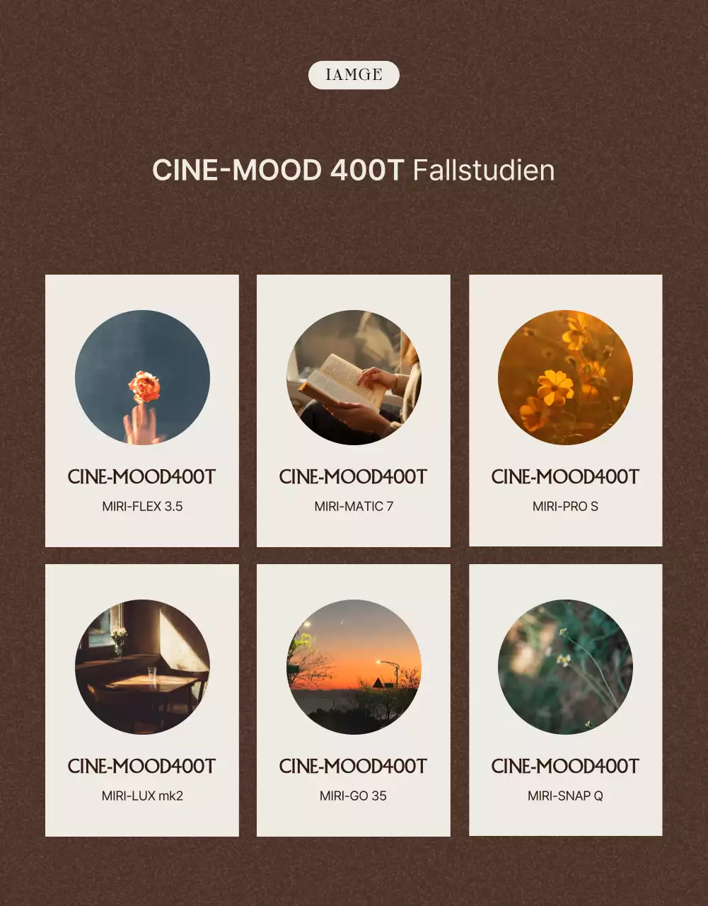 Brown Vintage-Film-Verkaufsanzeige