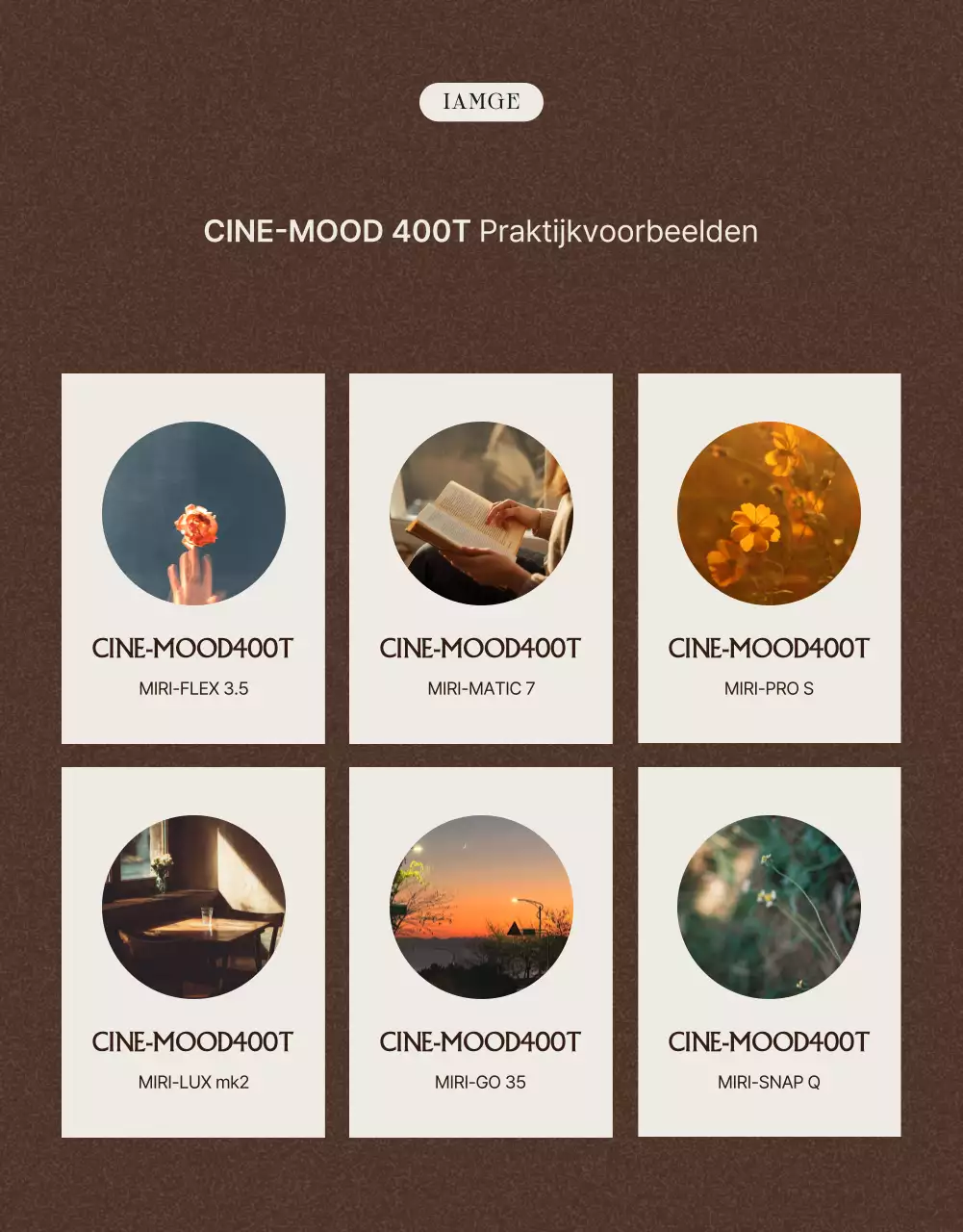 Bruine vintage filmverkoopadvertentie