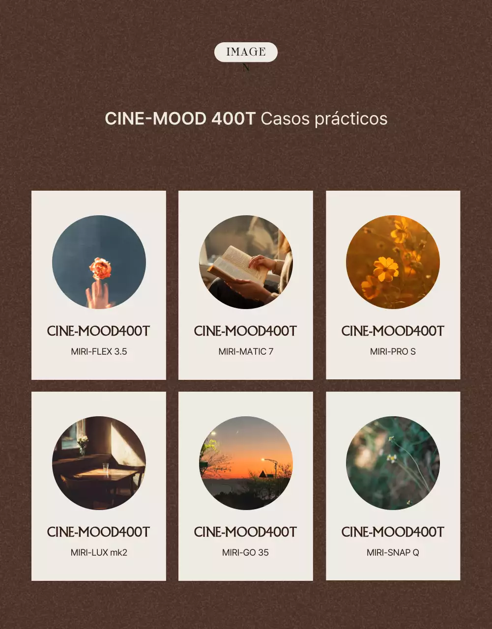 Anuncio de venta de películas antiguas marrones