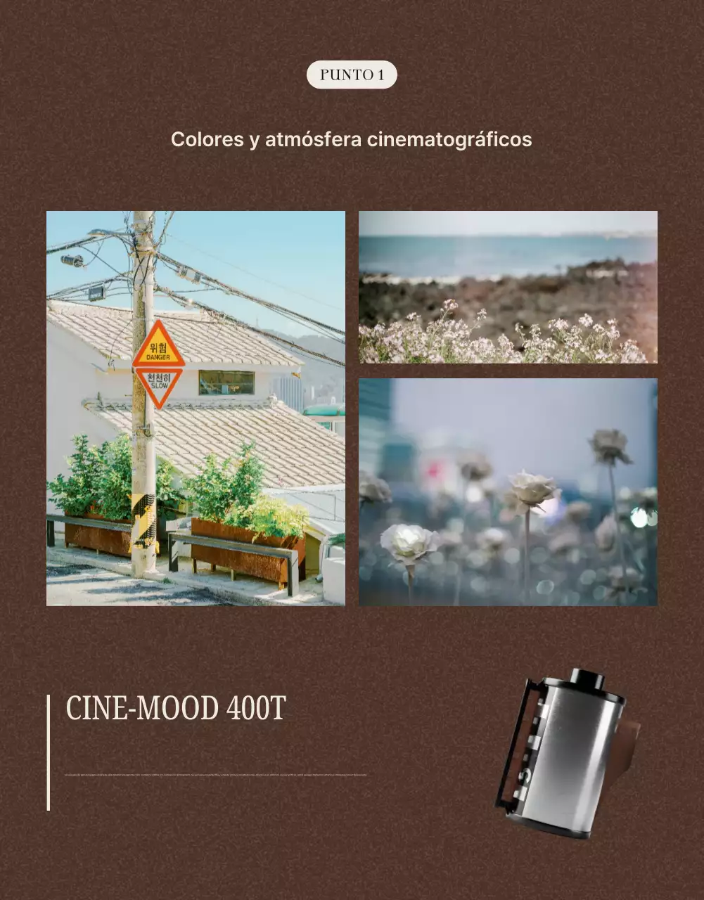 Anuncio de venta de películas antiguas marrones