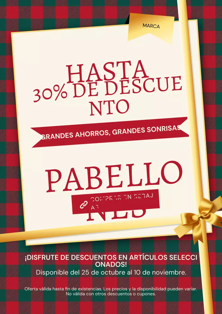 Póster promocional moderno de Año Nuevo en azul y rojo