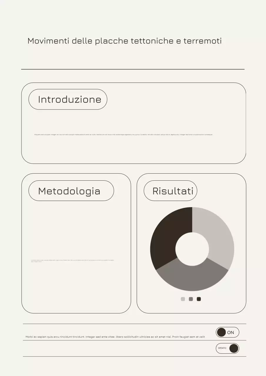 Rapporto di geologia moderna beige