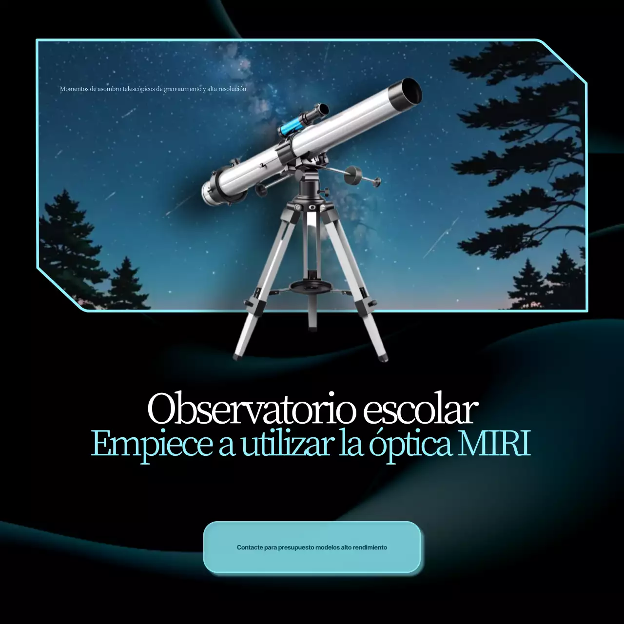 Anuncio de Astronomía Moderna Negra