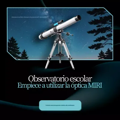 Anuncio de Astronomía Moderna Negra