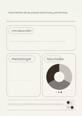 Informe de geología moderna de Beige