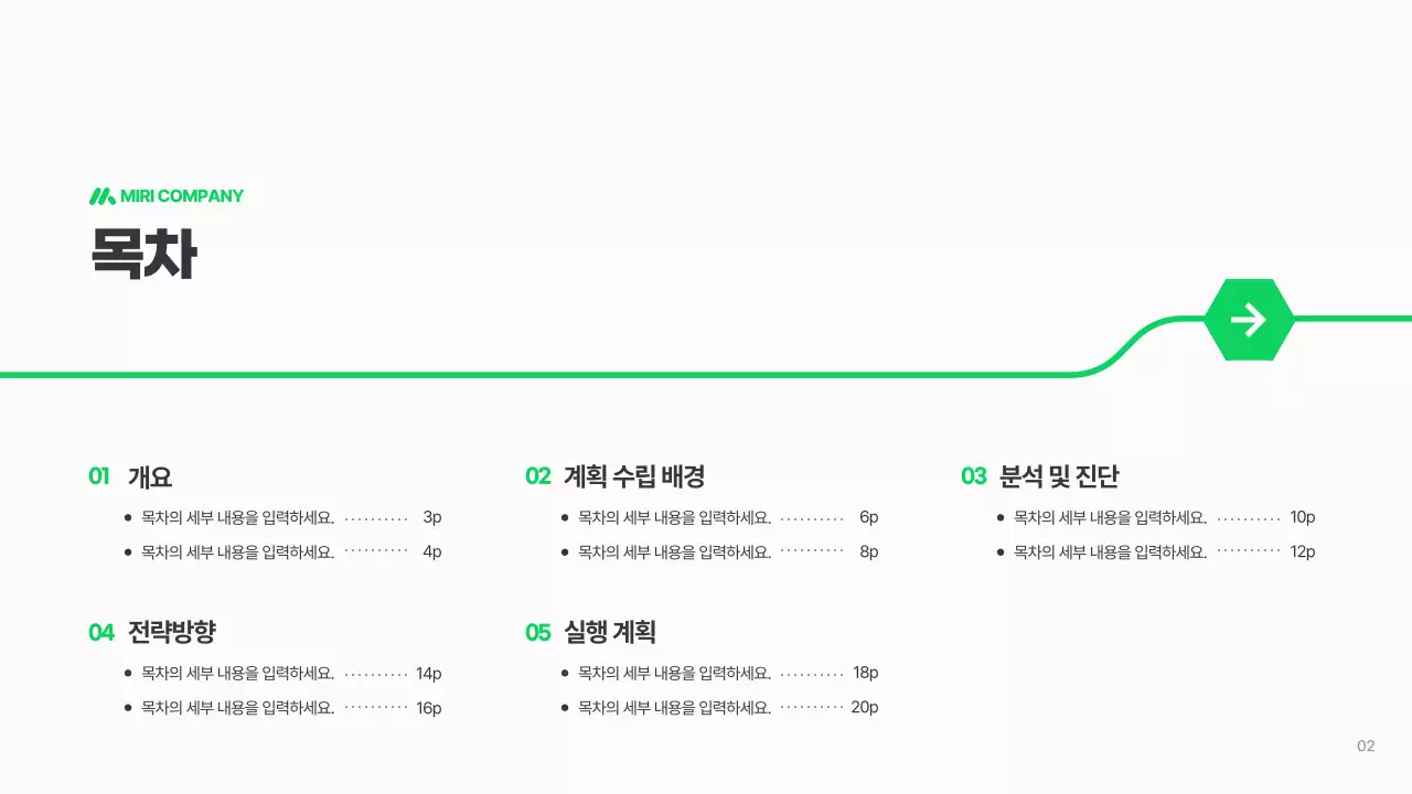 초록 깔끔 사업 계획서 보고서