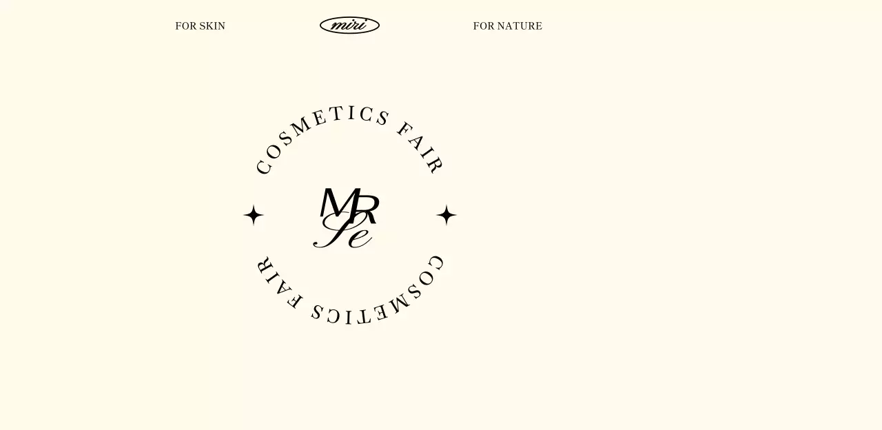 베이지와 블랙의 고급스러운 코스메틱페어