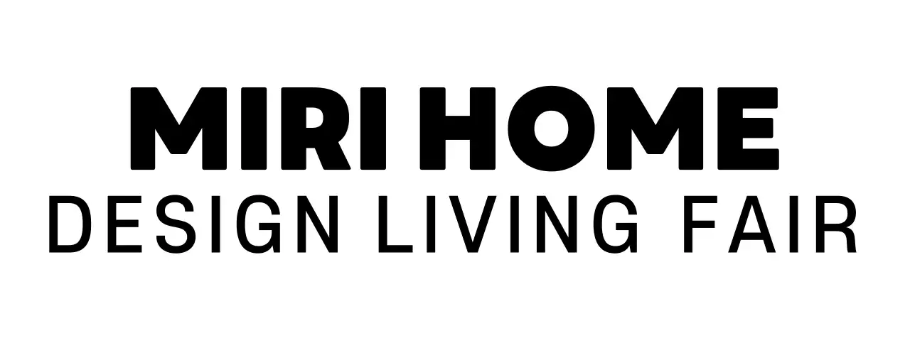 집 형태의 일러스트가 들어간 심플한 인테리어 리빙 박람회