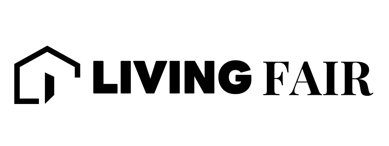 집 형태의 일러스트가 들어간 심플한 인테리어 리빙 박람회