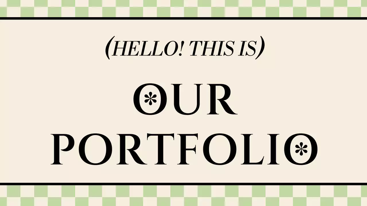 베이지 빈티지 포트폴리오 커버 프레젠테이션