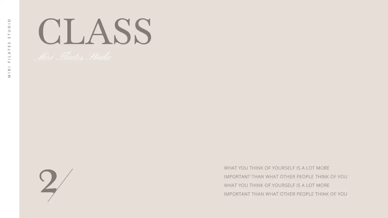 Introducing Modern Pilates in Beige and Brown