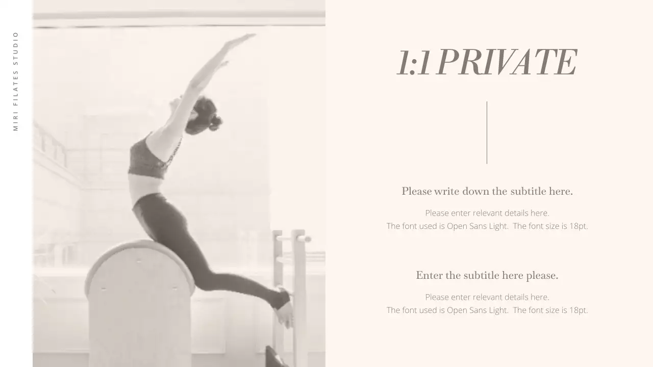 Introducing Modern Pilates in Beige and Brown