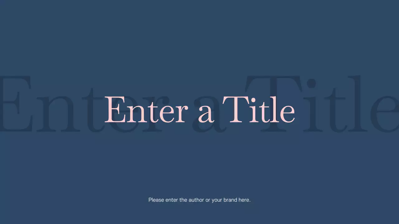 Navy Modern Layout Presentation