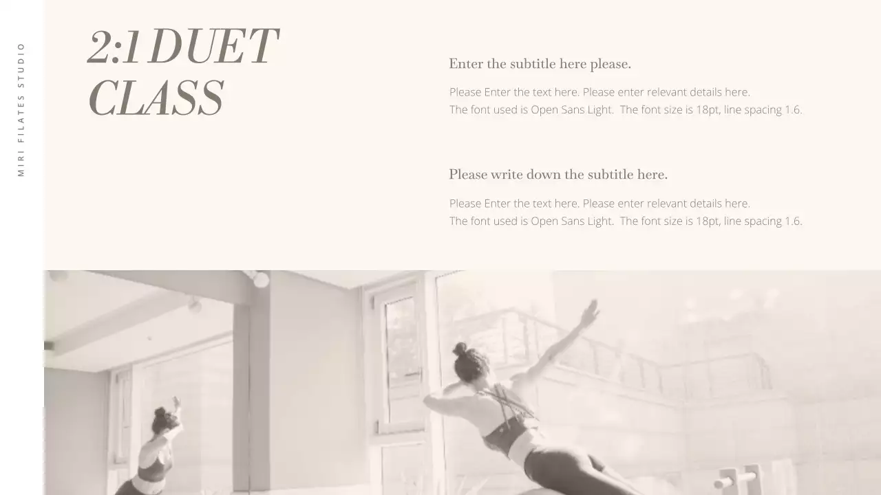 Introducing Modern Pilates in Beige and Brown