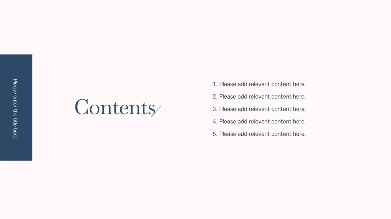 Navy Modern Layout Presentation