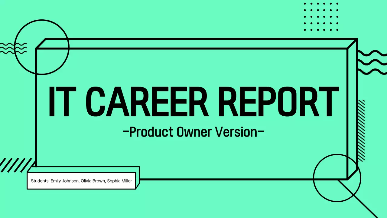 Mint Modern It Career Report Presentation