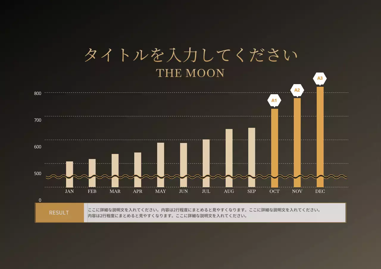 黒 モダン プラン プレゼンテーション