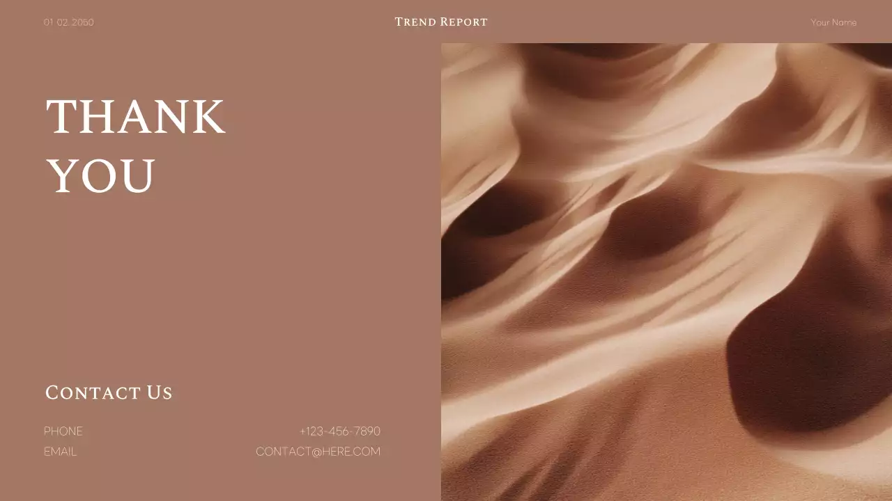 Brown Elegant Trend Report Announcement Presentation