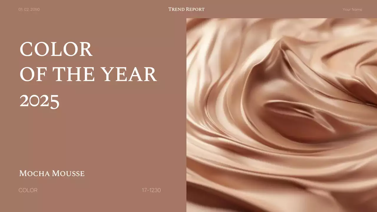 Brown Elegant Trend Report Announcement Presentation