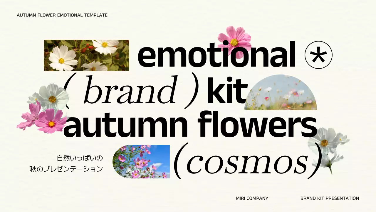 白黒 上品 ブランド プレゼンテーション