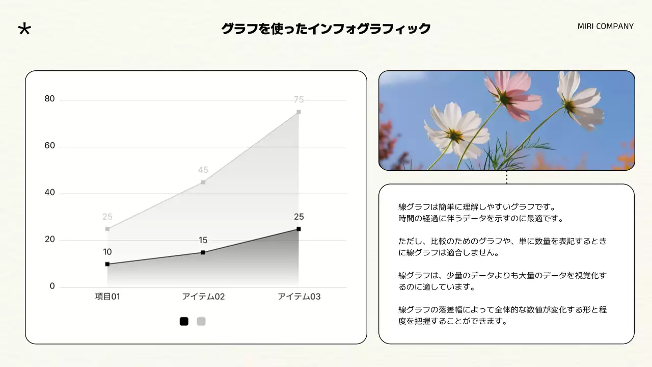 白黒 上品 ブランド プレゼンテーション