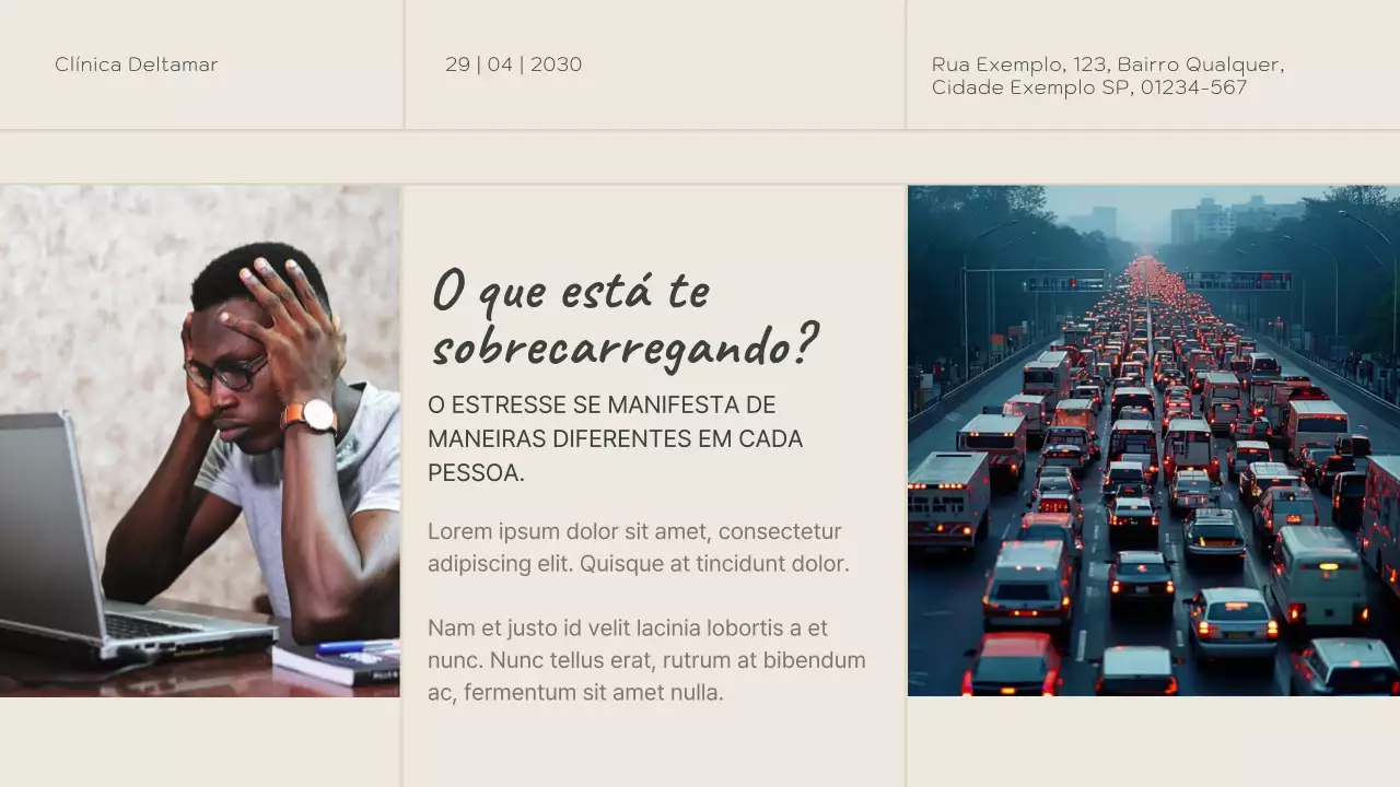 Apresentação do Cartão de Bem-Estar Minimalista Verde