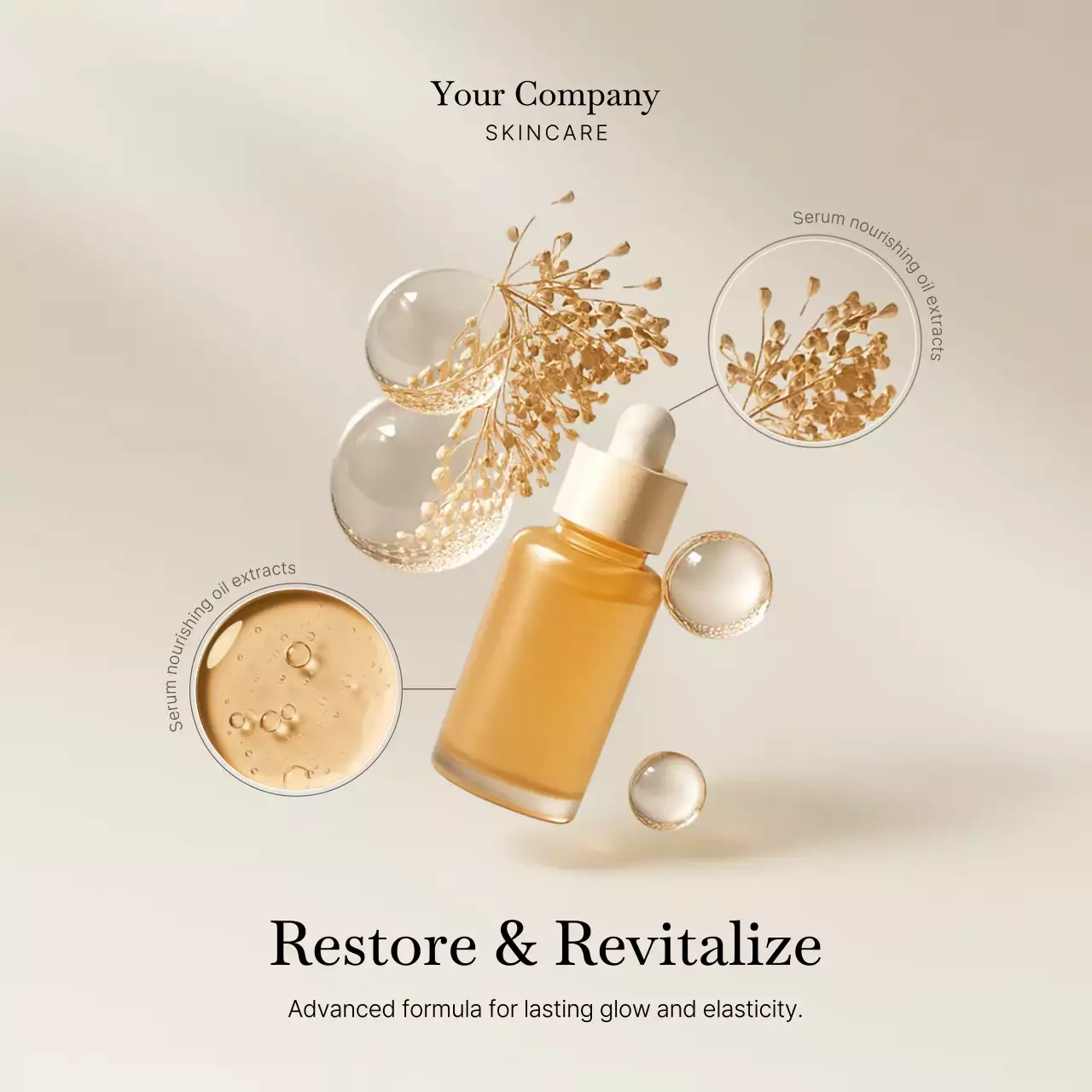 beige elegant skincare promotion