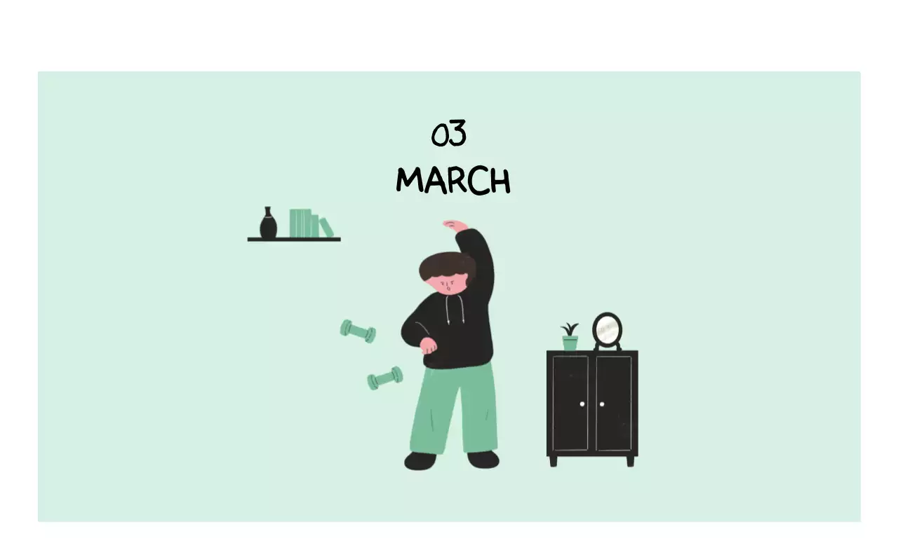 알록달록한 귀여운 일상 일러스트 컨셉