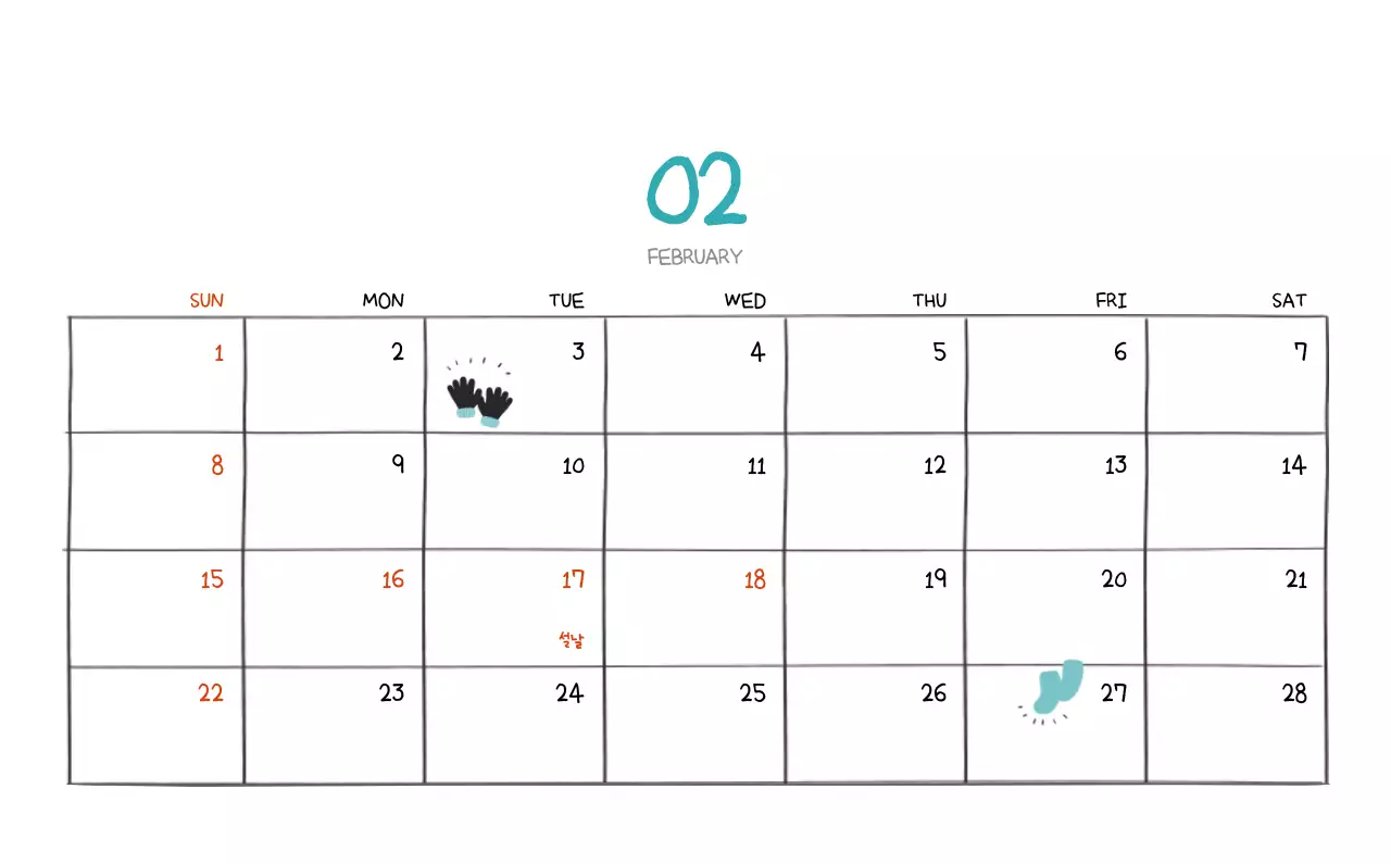 알록달록한 귀여운 일상 일러스트 컨셉