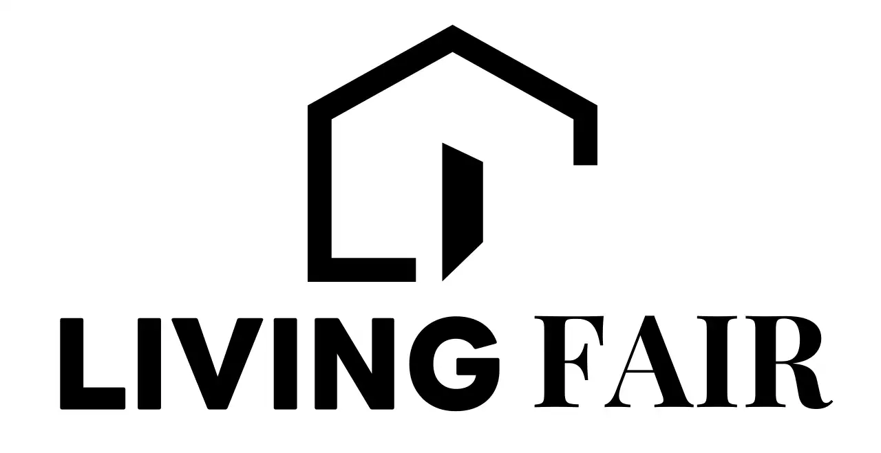 집 형태의 일러스트가 들어간 심플한 인테리어 리빙 박람회