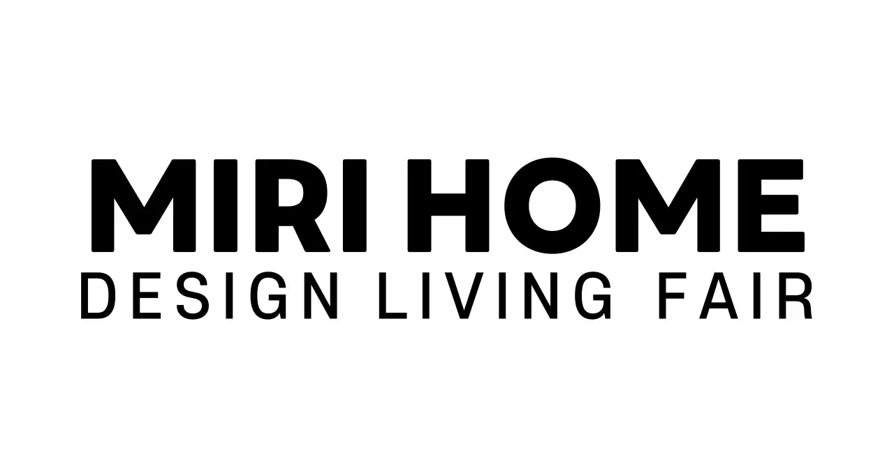 집 형태의 일러스트가 들어간 심플한 인테리어 리빙 박람회