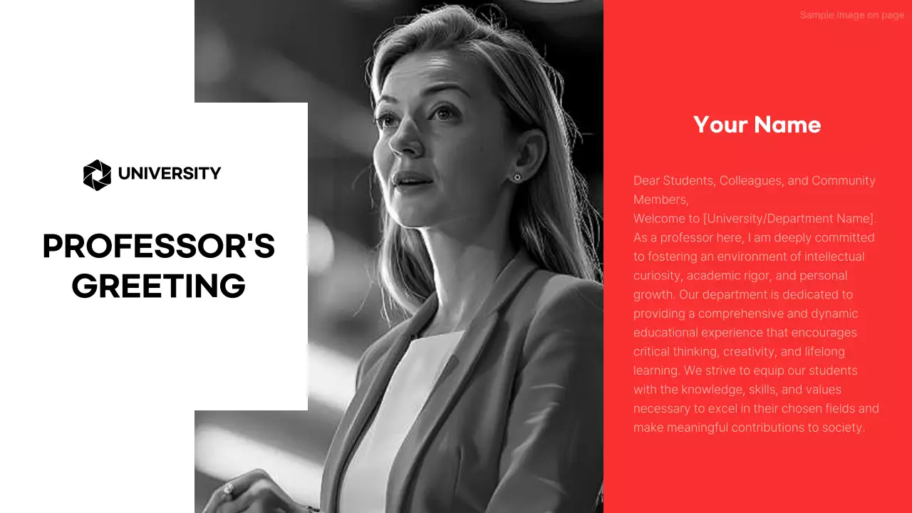 Black Professional Greetings Invitation Presentation