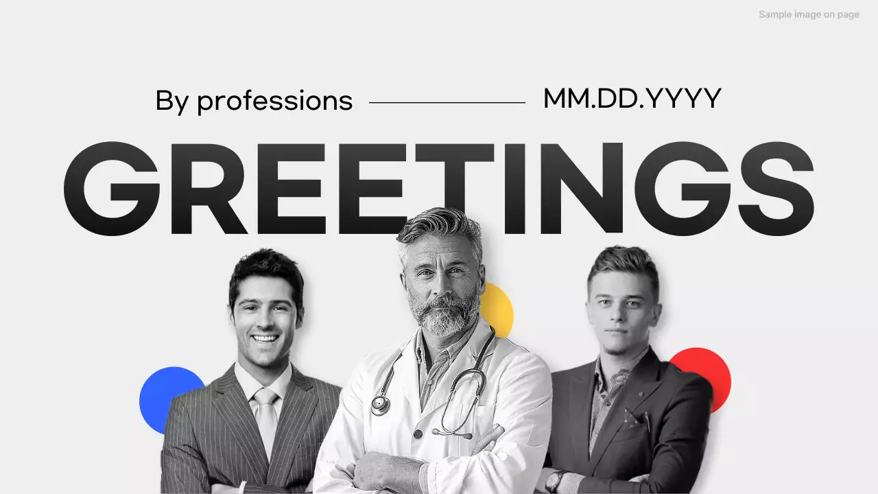 Black Professional Greetings Invitation Presentation