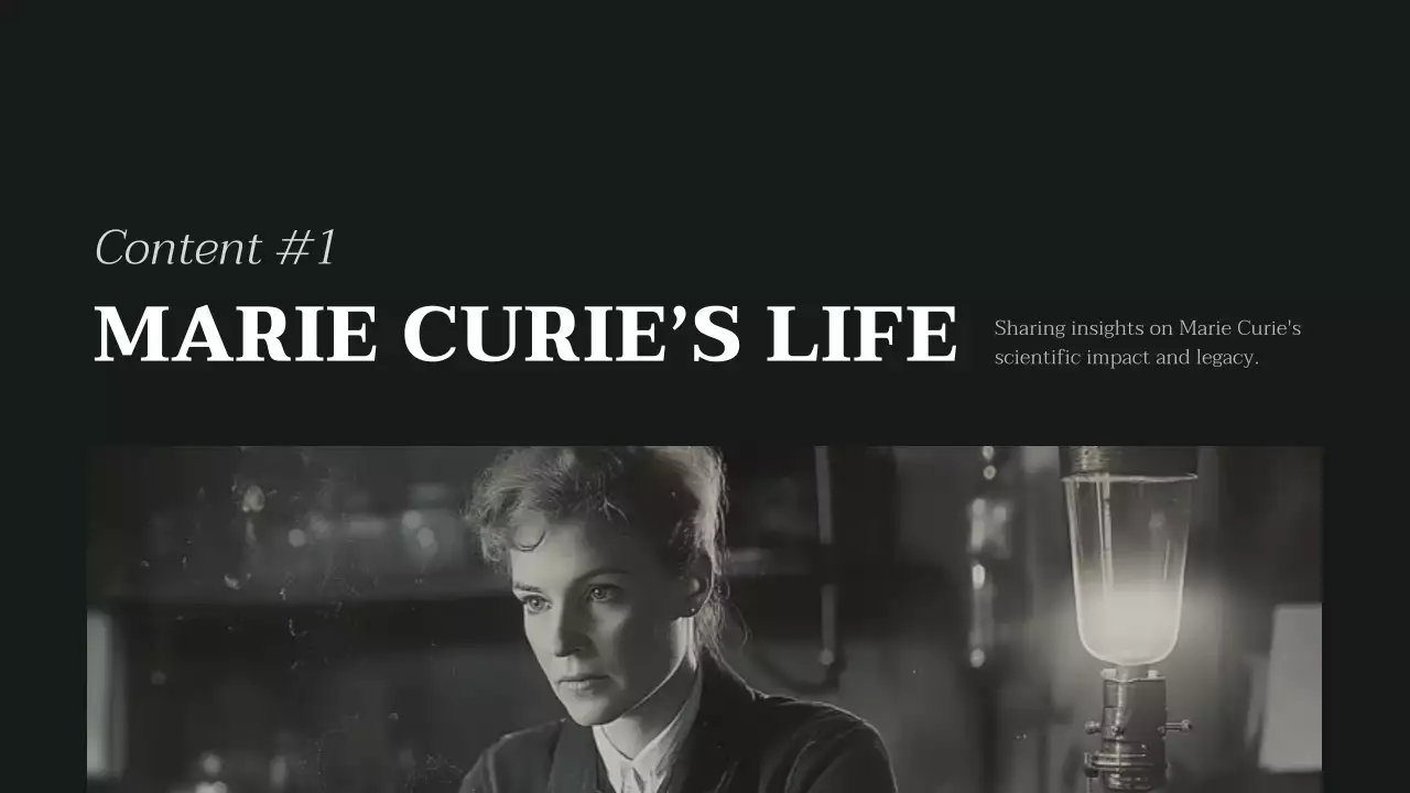 Black Vintage Biography Presentation