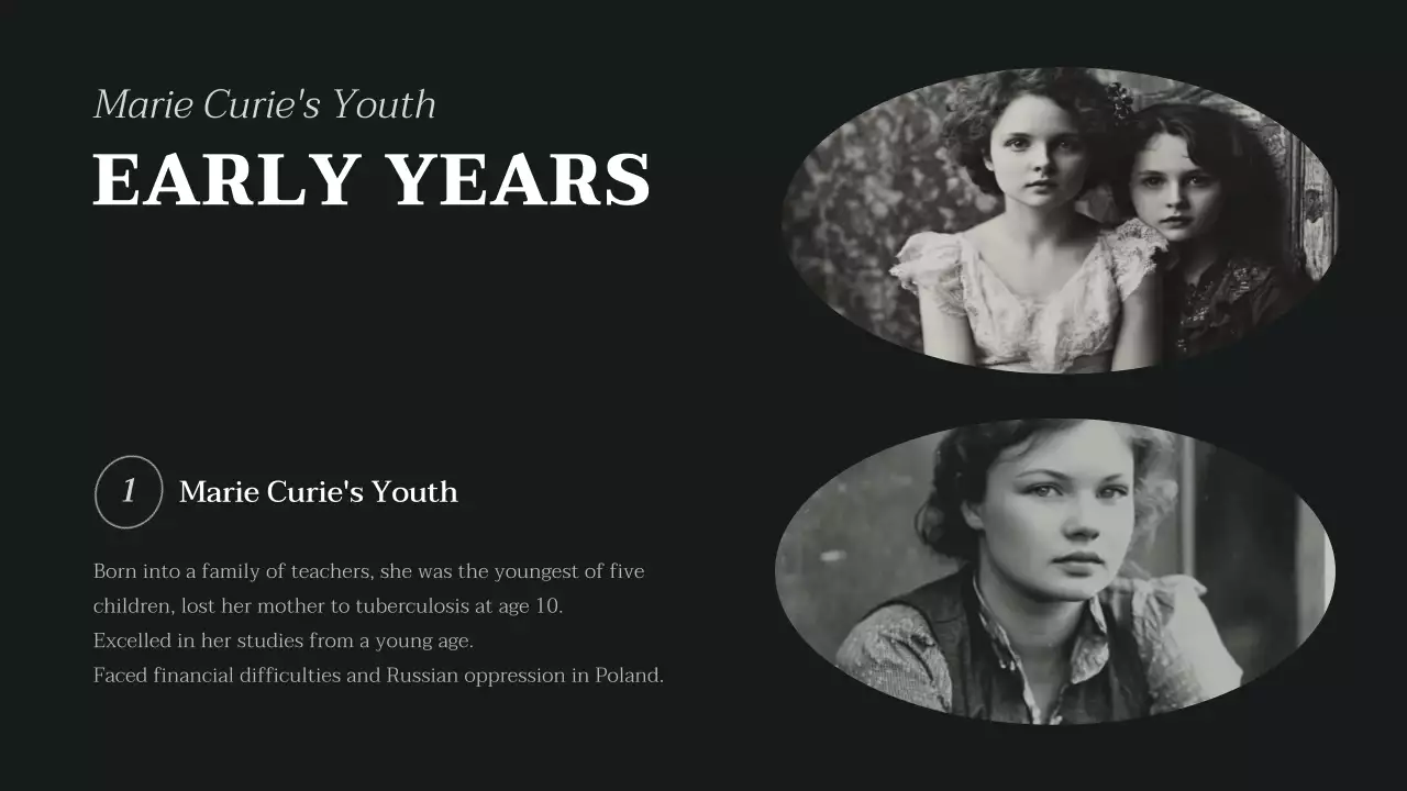 Black Vintage Biography Presentation