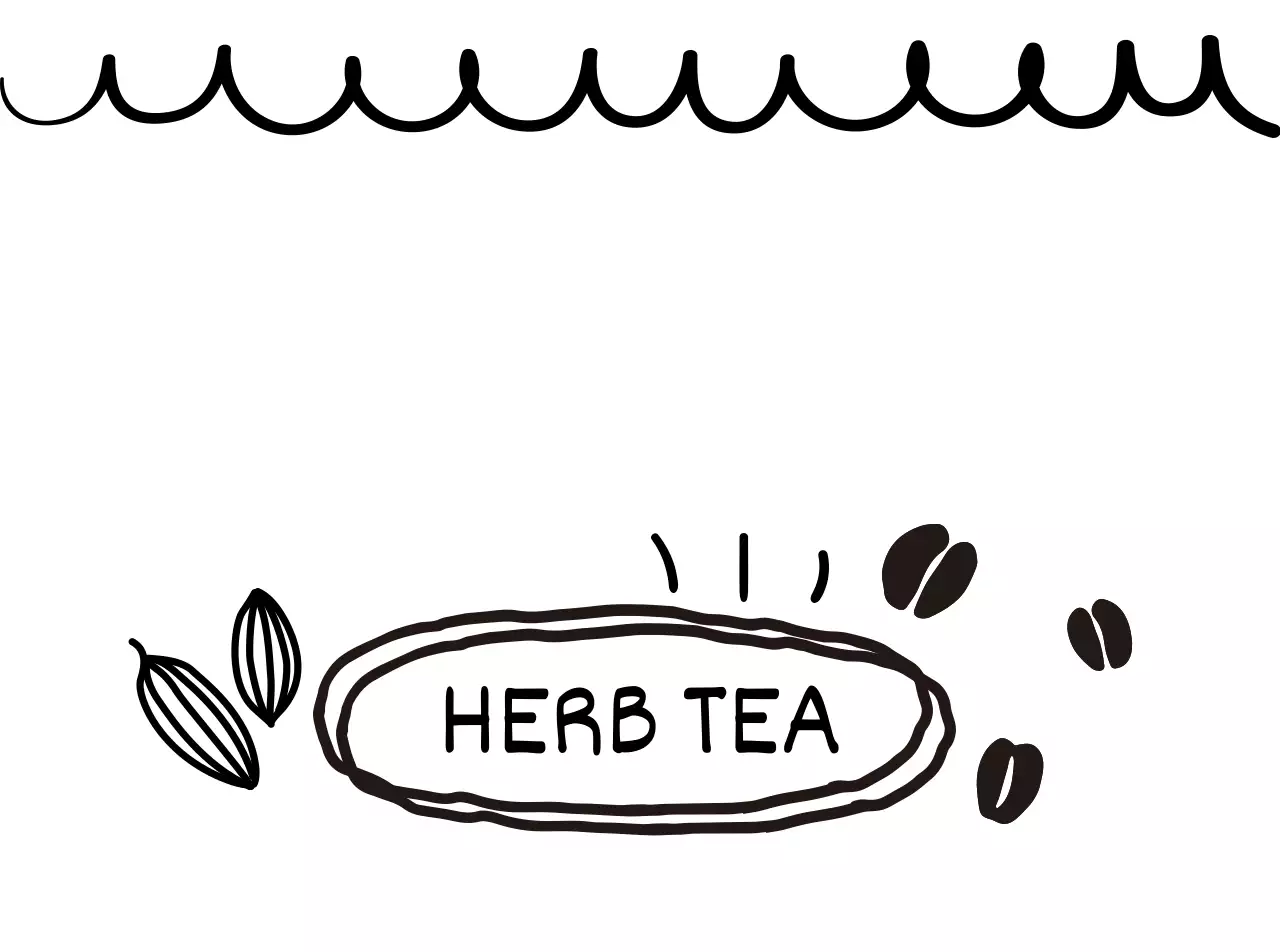 향긋한 원두와 허브가 있는 찻집