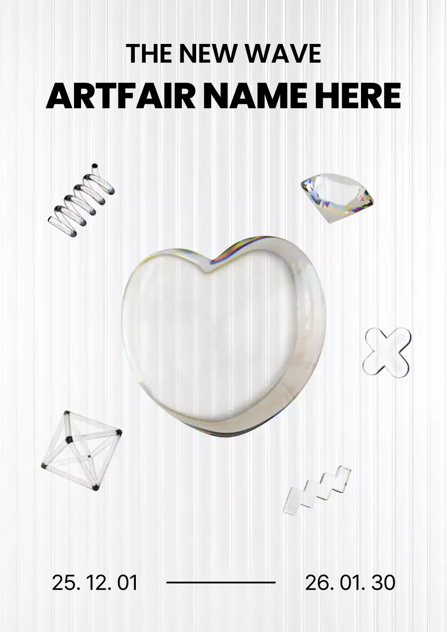 회색 모던 아트페어 전시회