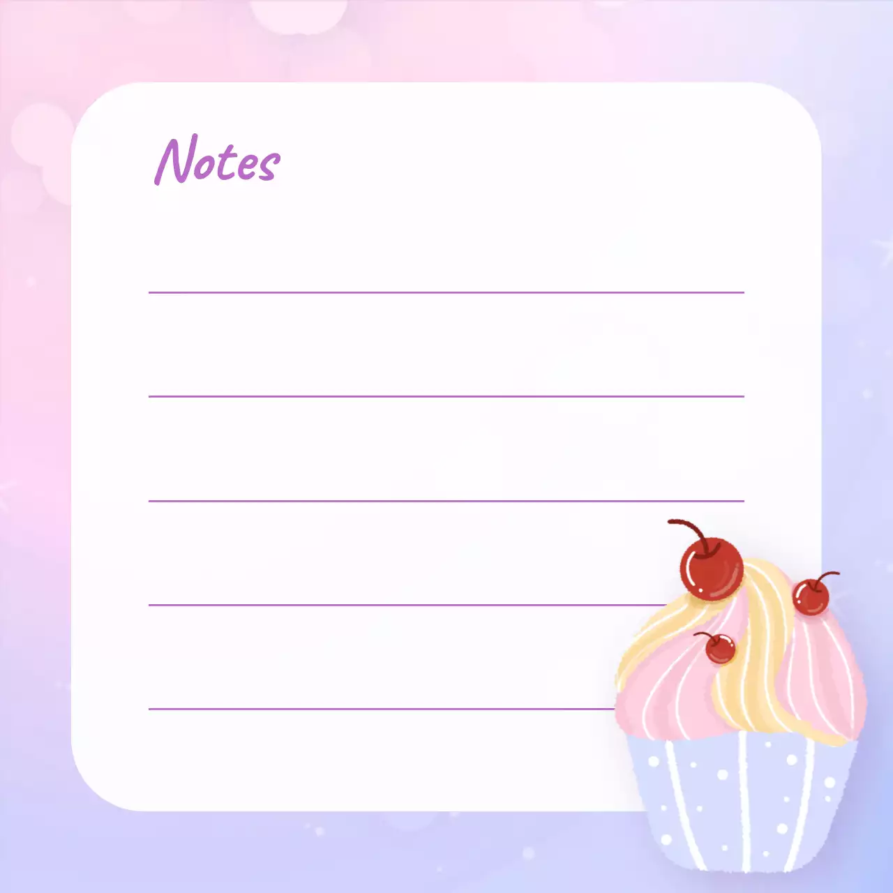 Perencana Catatan Lucu Pastel