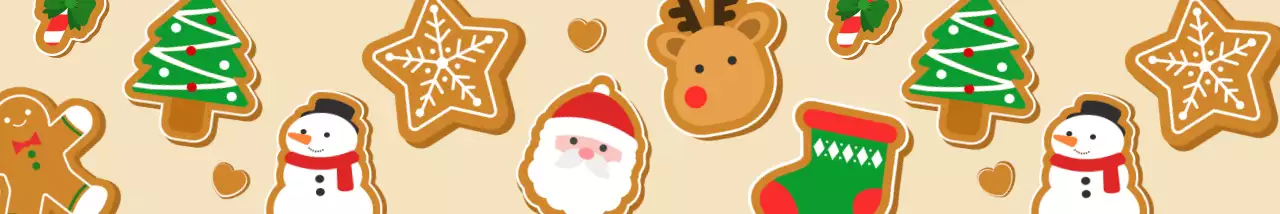 베이지 아기자기한 크리스마스 축제 장식