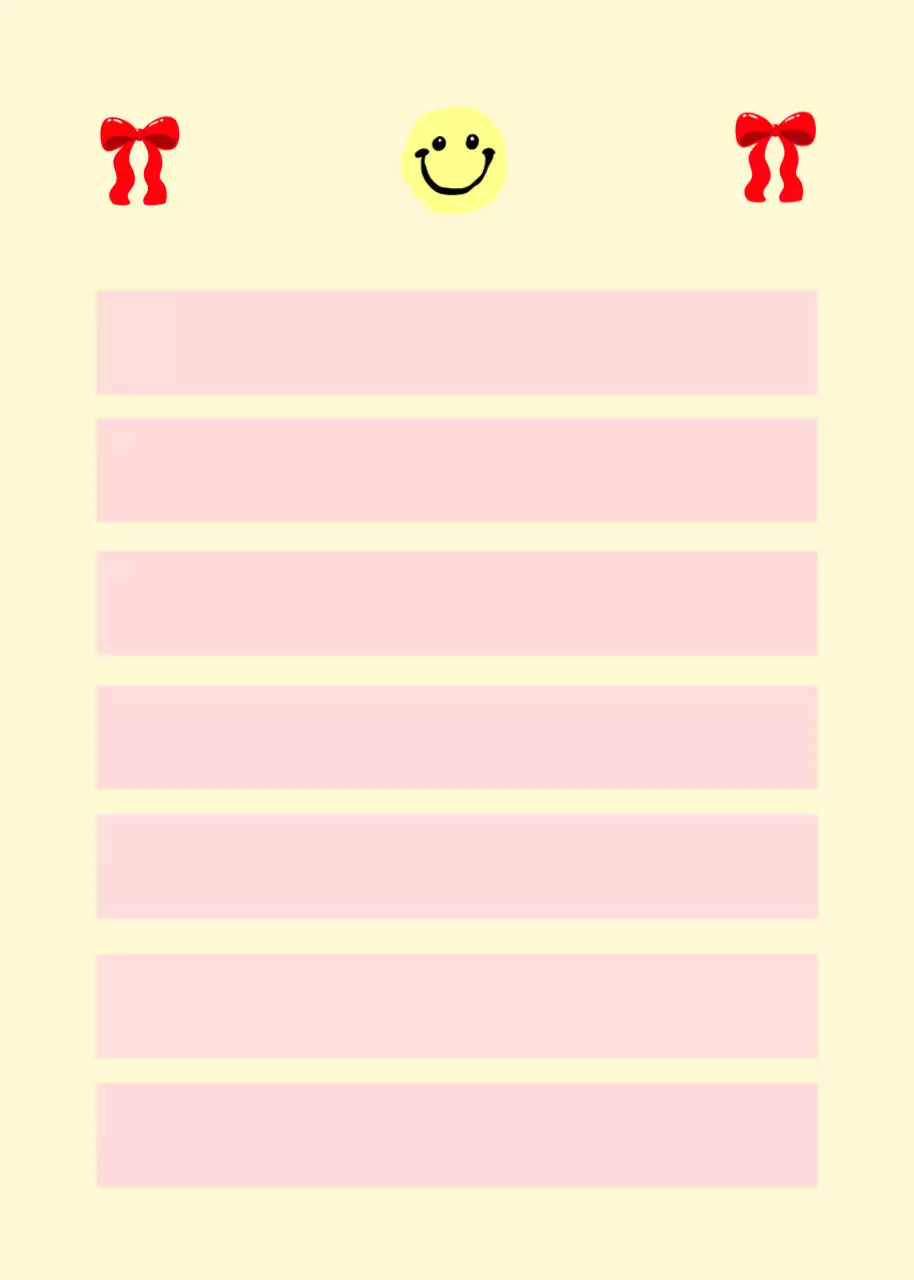 베이지 아기자기한 축하 편지