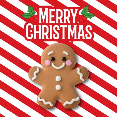 빨강 아기자기한 크리스마스 카드