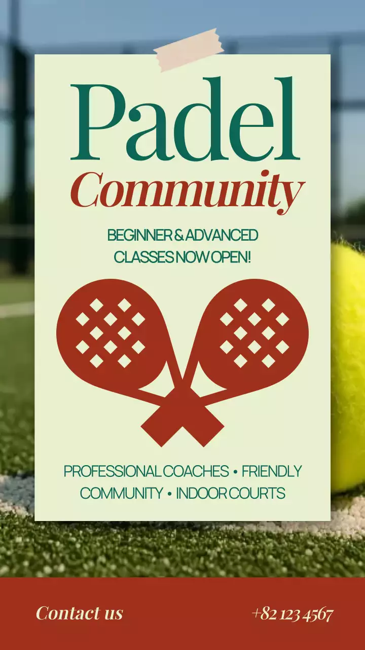 Green modern sports advertisement