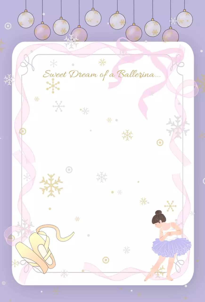 연보라 여성스러운 발레코어 문구