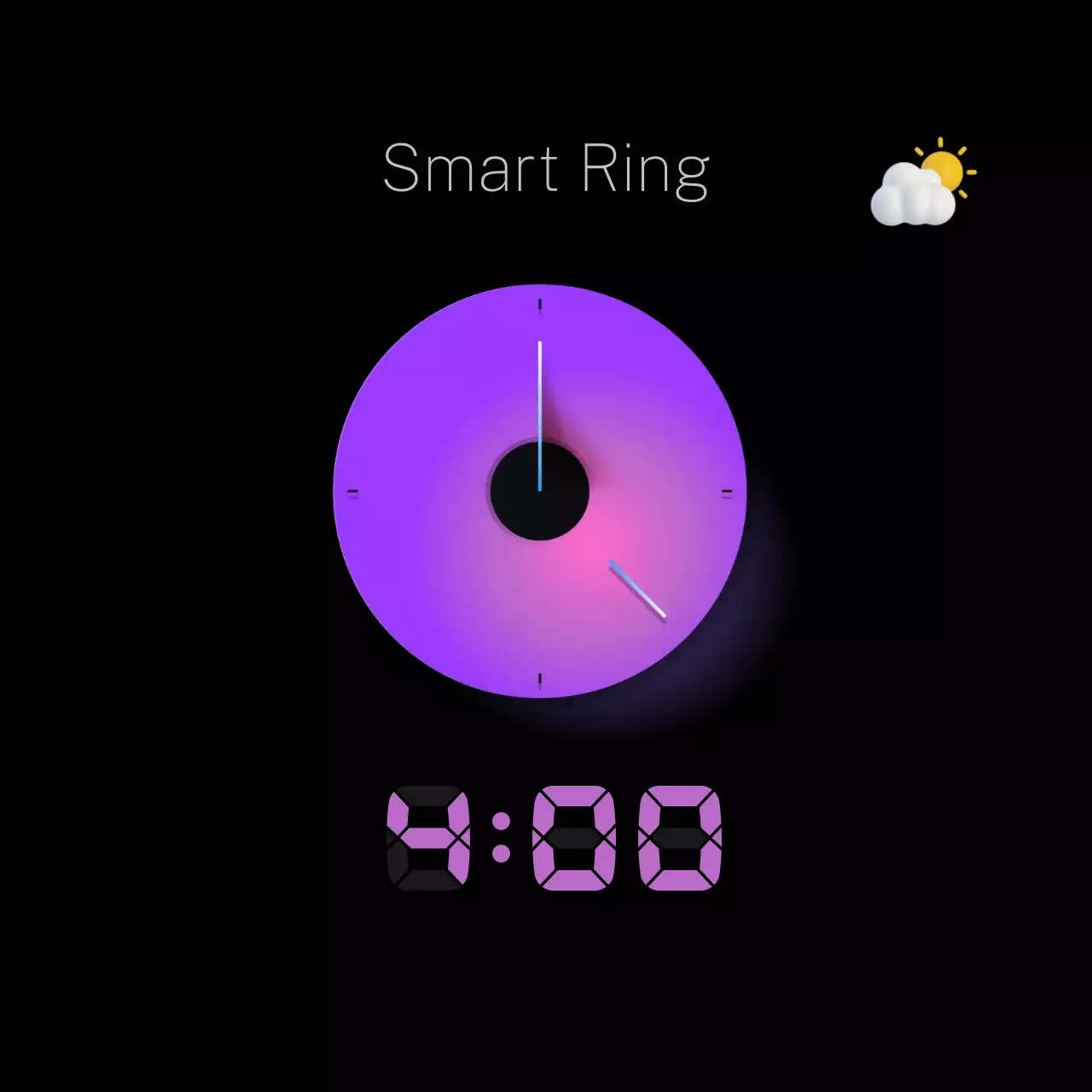 연보라 모던 스마트 앱 광고