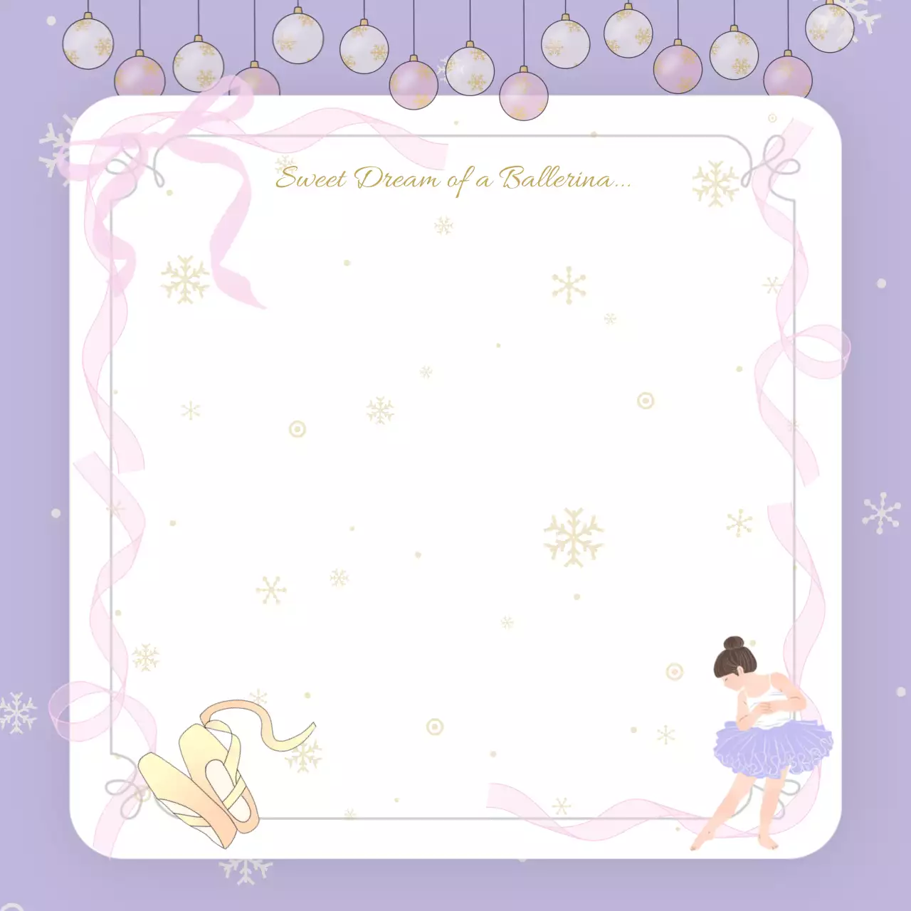 연보라 여성스러운 발레코어 문구