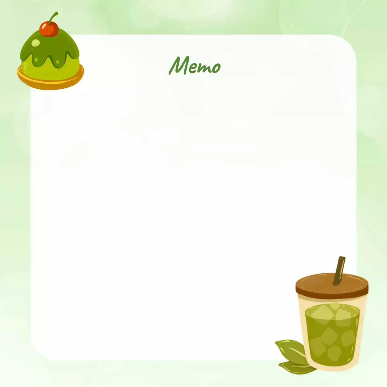 Perencana Catatan Sederhana Hijau