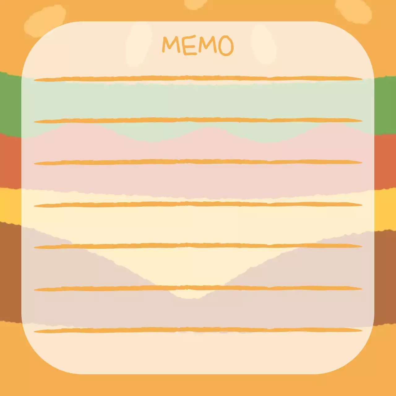 갈색 아기자기한 메모용 문구류