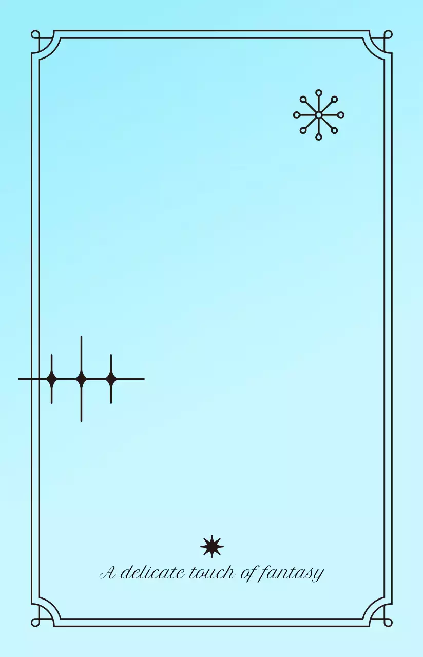 하늘색 판타지 뷰티 포트폴리오