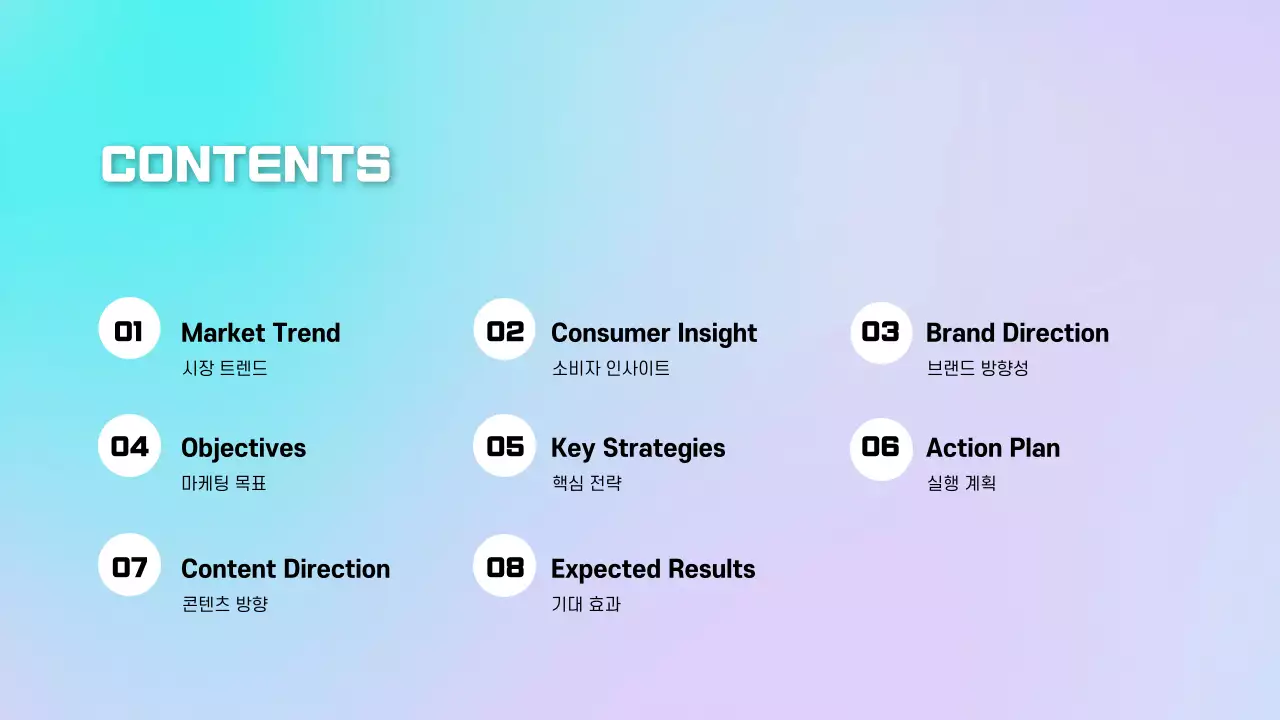 연보라 심플 마케팅 보고